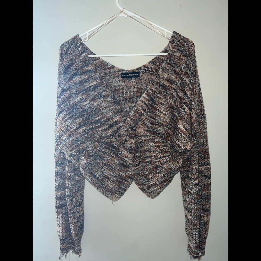 Multi Colored Brown Two Piece Set